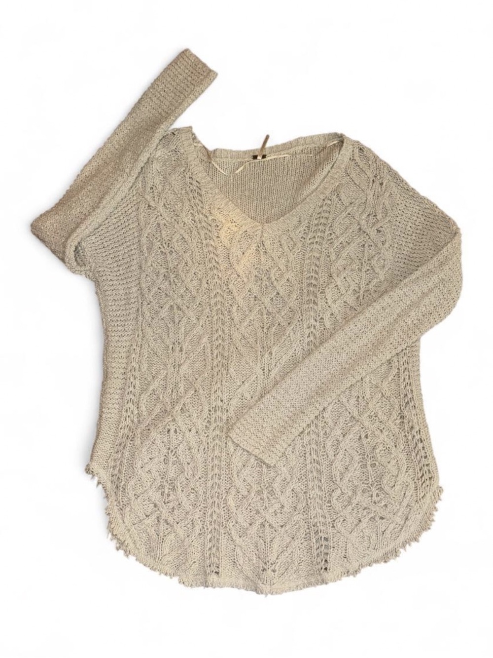 Free People Lightweight Knit V-Neck Women's Sweater